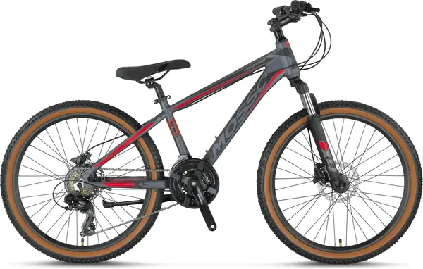 Bicicleta Mosso Wildfire V roata 24 , cadru din aluminiu, culoare gri