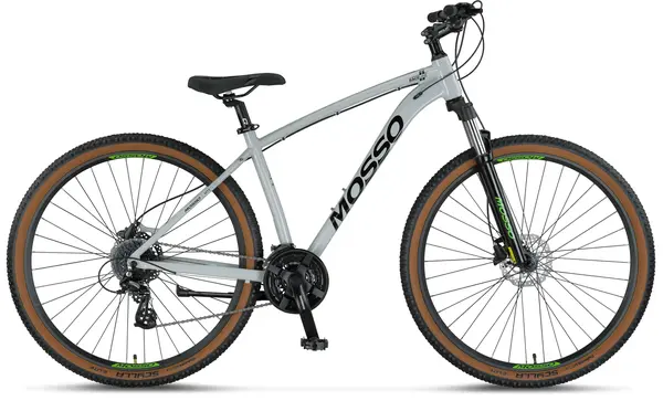 Bicicleta MTB Mosso Raceline Man Hidraulic, roata 29 , cadru 18 din aluminiu, culoare gri deschis