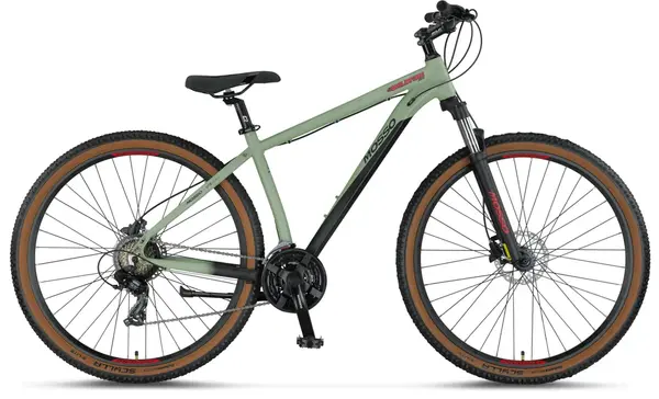 Bicicleta MTB Mosso Wildfire Man Hidraulic, roata 29 , cadru 18 din aluminiu, culoare verde mat