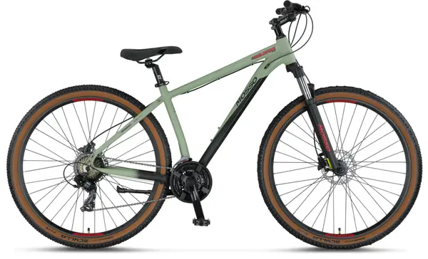 Bicicleta MTB Mosso Wildfire Man Hidraulic, roata 29 , cadru 20 din aluminiu, culoare verde mat