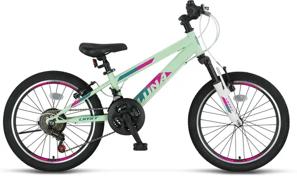 Bicicleta MTB Umit Luna Lady, culoare menta, roata 26 , cadru din otel