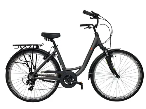 Bicicleta Oras Prophete 52408C, roti 28 inch, cadru M, Frane Promax V-Brake, 8 viteze, Gri