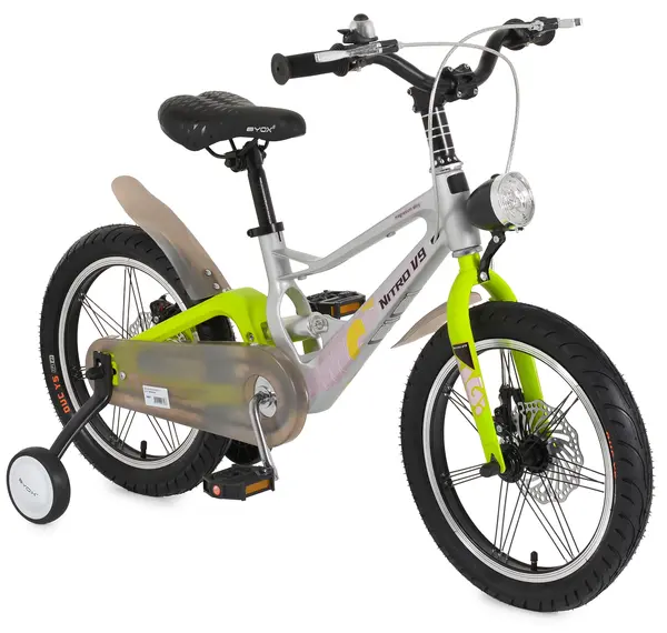 Bicicletă pentru copii Byox - NitroV9, 16'', gri