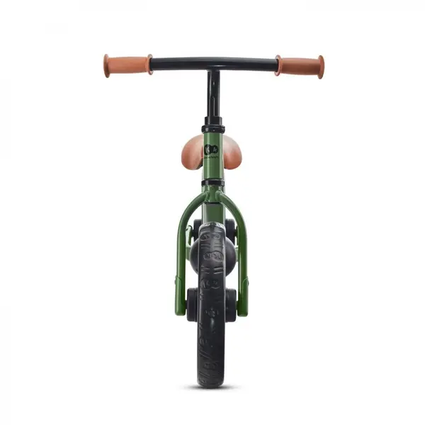 Bicicleta pentru copii copii Kinderkraft 2Way Next Light Green 10 inch, scaun reglabil de la 31-39 cm, roti spuma EVA, ghidon reglabil, pentru copii de la 2 ani pana la 35 kg, unghi de viraj limitat