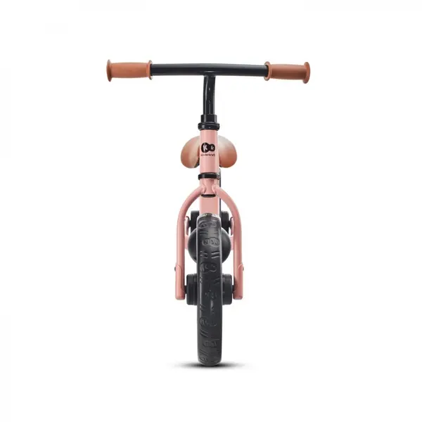 Bicicleta pentru copii copii Kinderkraft 2Way Next Rose Pink 10 inch, scaun reglabil de la 31-39 cm, roti spuma EVA, ghidon reglabil, pentru copii de la 2 ani pana la 35 kg, unghi de viraj limitat