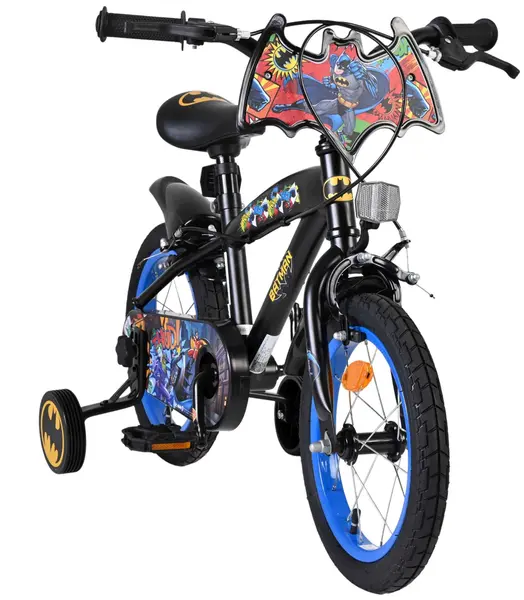 Bicicletă pentru copii cu roți ajutătoare E&L cycles - Batman, 14''