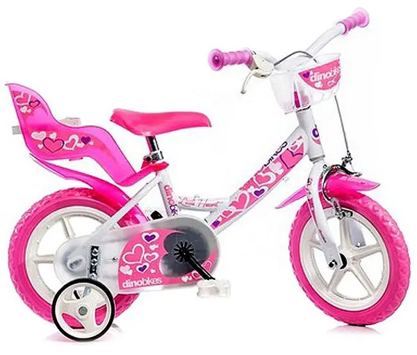 Bicicletă pentru copii Dino Bikes - Little Heart, 12”
