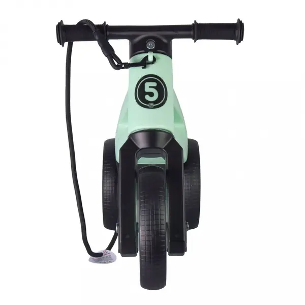 Bicicleta pentru copii Funny Wheels Rider SuperSport Pastel Mint 2 in 1 fara pedale, 18+ luni, pneuri si manere de cauciuc, 2 nivele de reglaj pe inaltime, greutate admisa 25 kg
