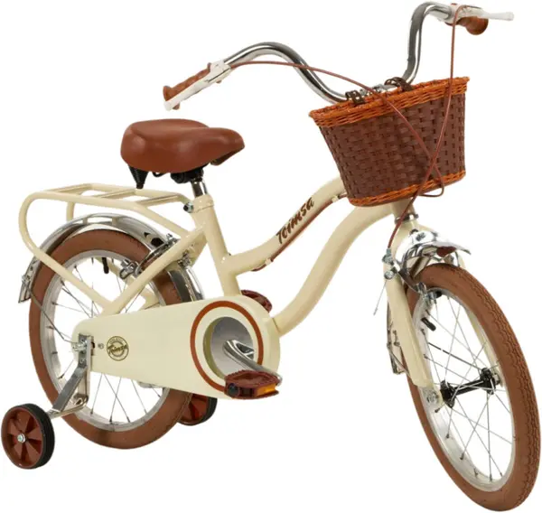 Bicicletă pentru copii Toimsa - Vintage, 16'', cu coș, bej