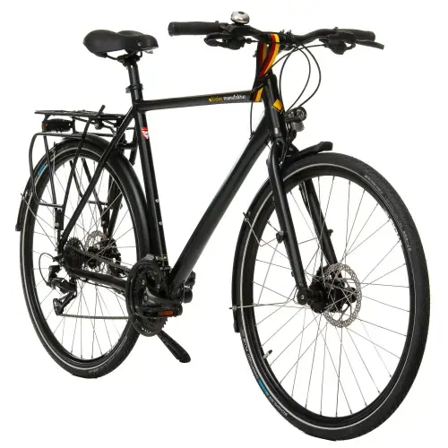 Bicicleta Trekking Kreidler 2833, roti 28 inch, cadru L, 27 viteze, Negru