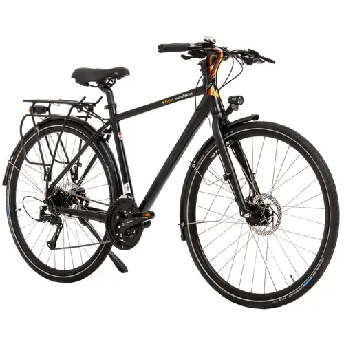 Bicicleta Trekking Kreidler 2833, roti 28 inch, cadru M, 27 viteze, Negru