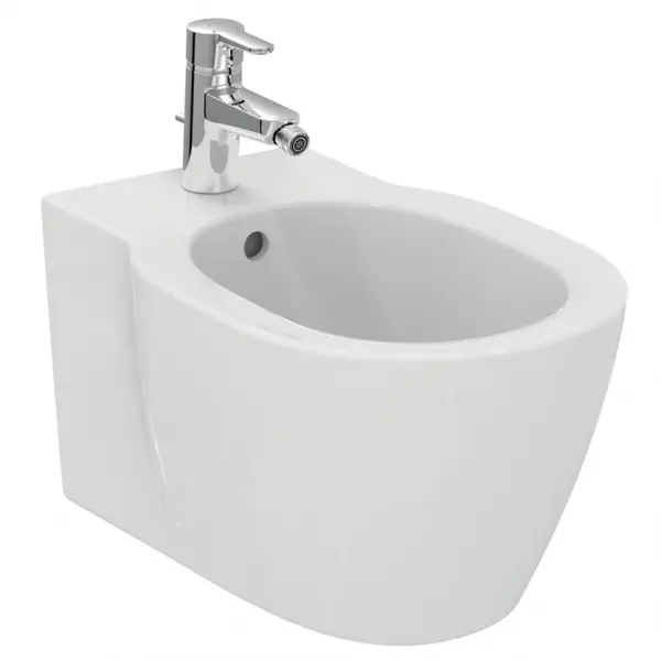 Bideu suspendat, alb, 54x36 cm, fixare ascunsa, Ideal Standard Connect Space