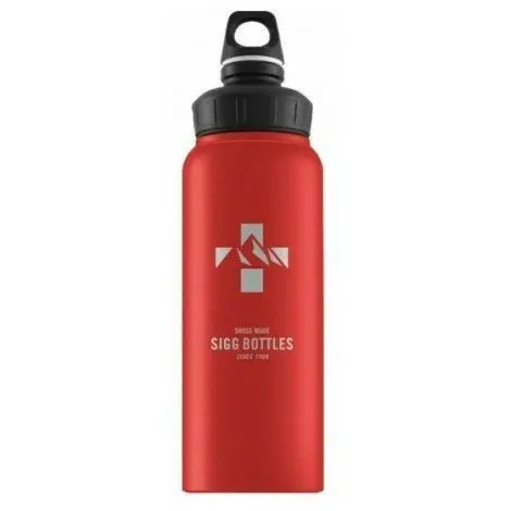 Bidon din aluminiu WMB Mountain Red Touch, 1l