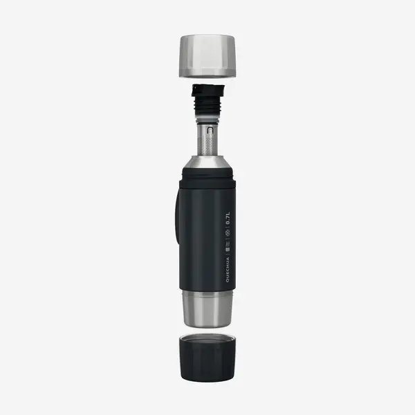 Bidon din inox cu filtru pentru ceai Drumeție și Camping 900 0,7L