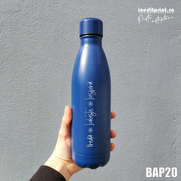 Bidon Termos personalizat BAP20 Bidon bleumarin