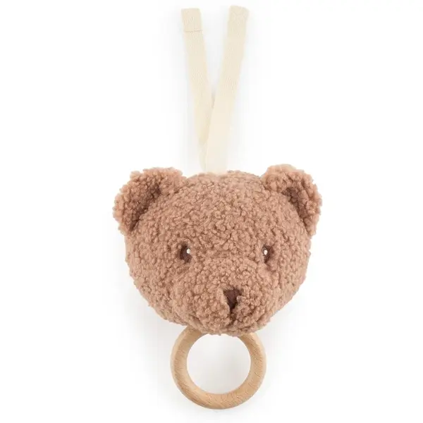 Bieco Musical Toy Bear Mika jucărie suspendabilă contrastantă cu melodie 1 buc