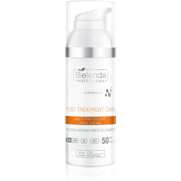Bielenda Professional Post Treatment Care Multi-Protective Face Cream cremă protectoare SPF 50 50 ml