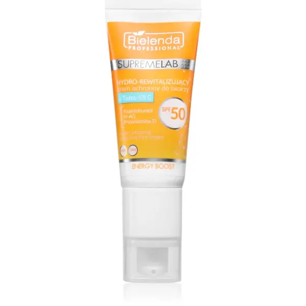 Bielenda Professional Supremelab Energy Boost crema de fata hidratanta cu vitamina C SPF 50 40 ml