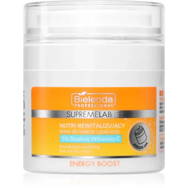 Bielenda Professional Supremelab Energy Boost crema energizanta pentru fata si zona ochilor 40 ml