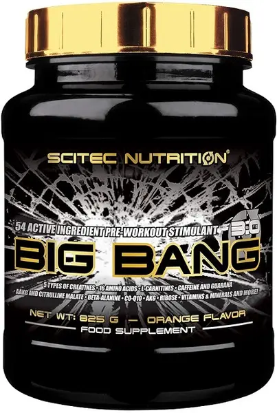 Big Bang 3.0, portocală, 825 g, Scitec Nutrition