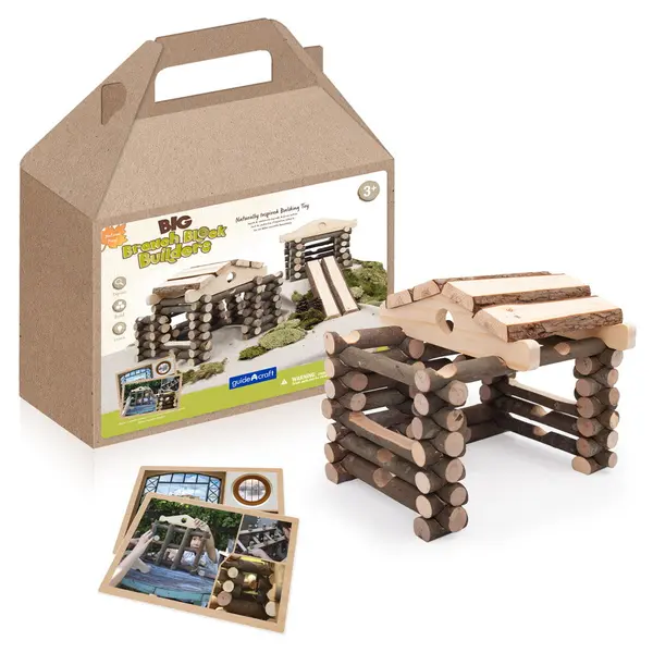 Big Branch Blocks, crengi mari de construit, Guidecraft multicolor