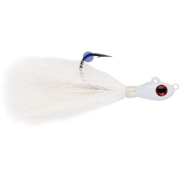Big Eye Bucktail White Crystal Flash 3.5g