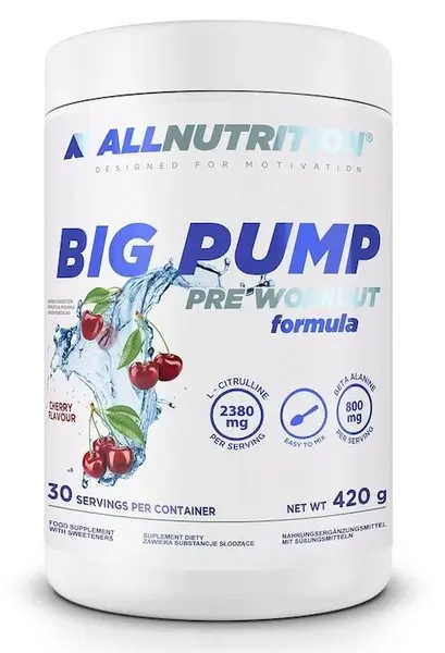 Big Pump Pre-Workout, cireșe, 420 g, AllNutrition