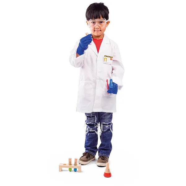 BigJigs Toys Set costum si accesorii de laborator pentru copii