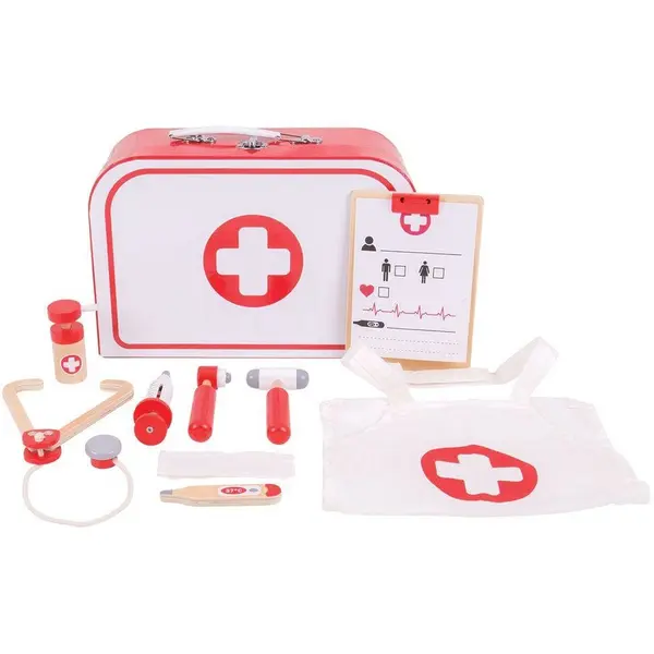 BigJigs Toys Setul micutului doctor