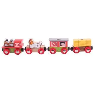 BigJigs Toys Trenuletul Fermei Vesele