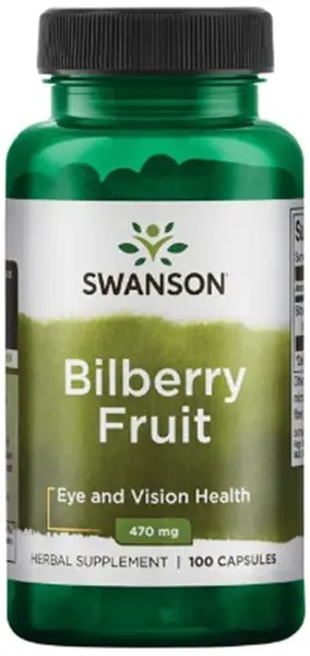 Bilberry Fruit, 470 mg, 100 capsule, Swanson
