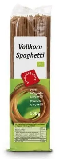 Bio spaghete, integrale, 500 g, Green