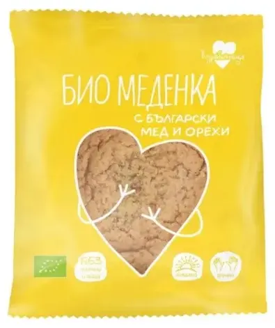Bio turtă dulce cu nuci, 60 g, Kurabiinitsa