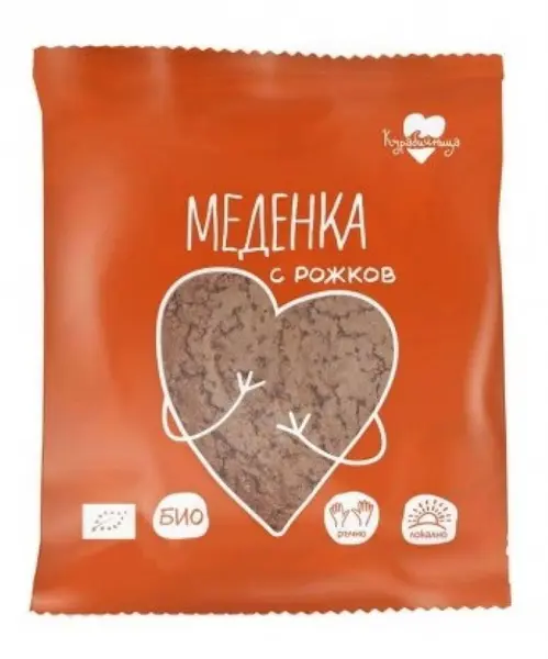 Bio turtă dulce cu roșcove, 60 g, Kurabiinitsa