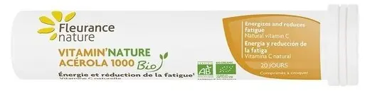 Bio vitamin C, 20 tablete pentru supt, Fleurance Nature