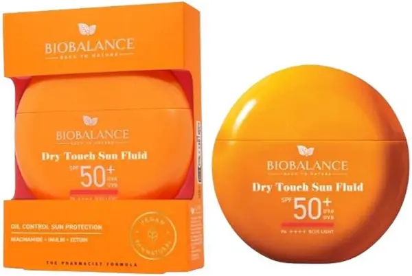 Biobalance Fluid facial cu protecție solară Dry Touch, SPF50+, 40 g