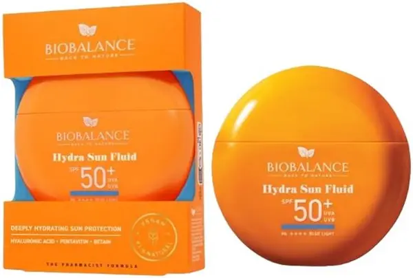 Biobalance Fluid facial cu protecție solară Hydra, SPF50+, 40 g