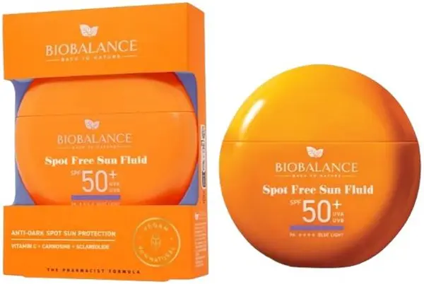 Biobalance Fluid facial cu protecție solară Spot Free, SPF50+, 40 g