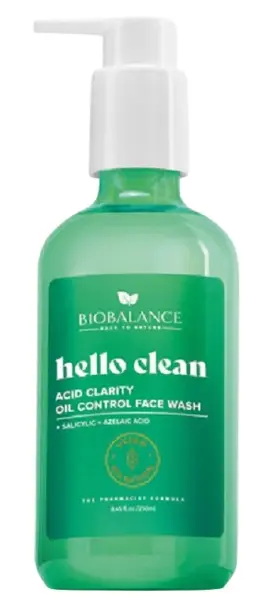Biobalance Hello Clean Gel de curățare facială Acid Clarity, 250 ml