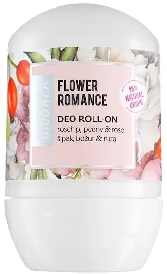 Biobaza Flower Romance deodorant roll-on, 50 ml