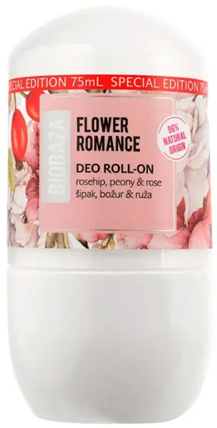 Biobaza Flower Romance deodorant roll-on, 75 ml