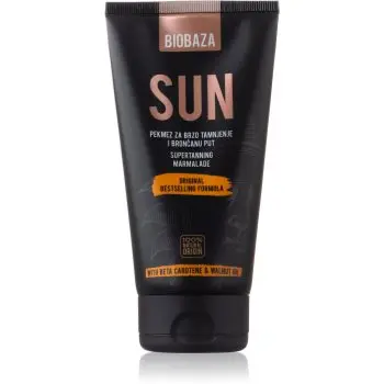 BIOBAZA Sun cremă pentru plaja pentru intensificarea bronzului