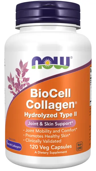 BioCell Collagen Hydrolyzed Type II, 120 capsule, Now