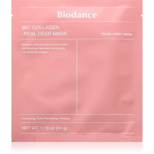 Biodance Bio-Collagen Real Deep Mask mască intensă cu hidrogel hidrateaza pielea si inchide porii 34 g