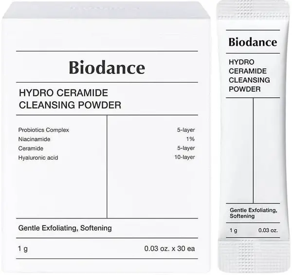 Biodance Pudră de curățare a feței Hydro Ceramide, 30 pliculețe