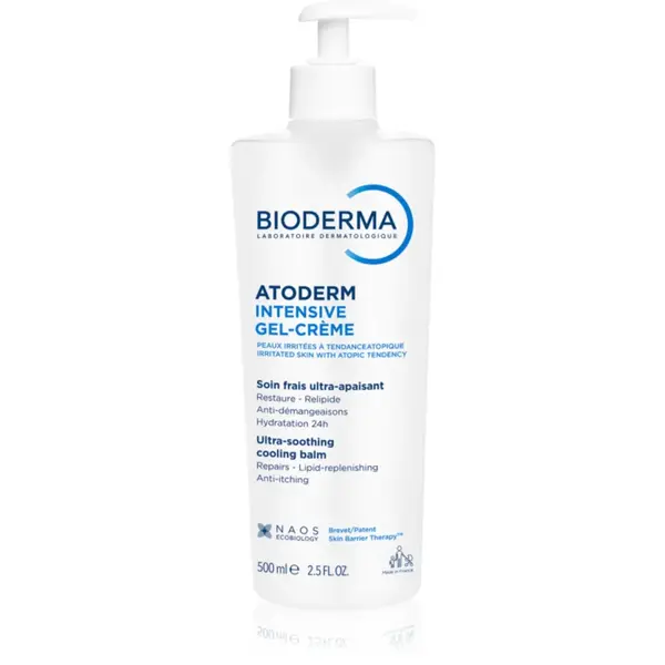 Bioderma Atoderm Intensive Gel-Cream îngrijire calmantă pentru piele foarte sensibila sau cu dermatita atopica 500 ml