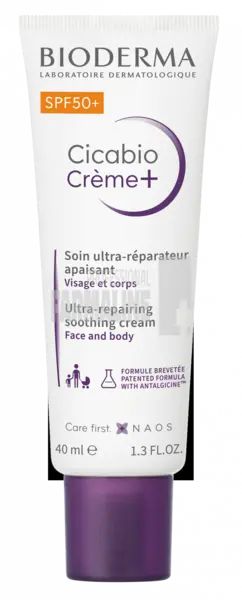 Bioderma Cicabio Creme+ Crema reparatoare SPF50+ 40 ml