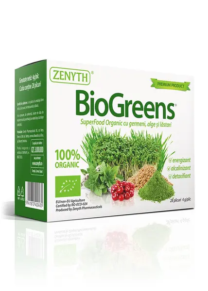 Biogreens, 28 plicuri Zenyth