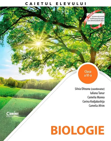 Biologie. Caietul elevului pentru clasa a VI-a