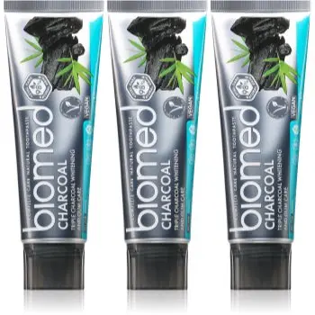Biomed Charcoal pasta de dinti pentru albire cu cărbune activ
